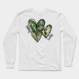 St. Patrick Lucky Heart Long Sleeve T-Shirt